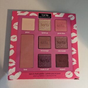 Tarte Eyes & Cheek Palette - Cream, Gold, and Brown Shades